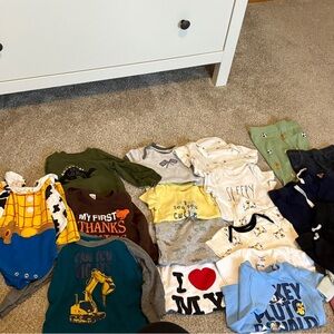 Baby boy clothing lot assorted pieces 3-6 months